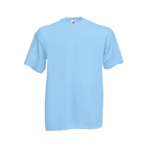 Футболка чоловіча Fruit of the Loom Valueweight Sky Blue, небесно-голуба розмір XL