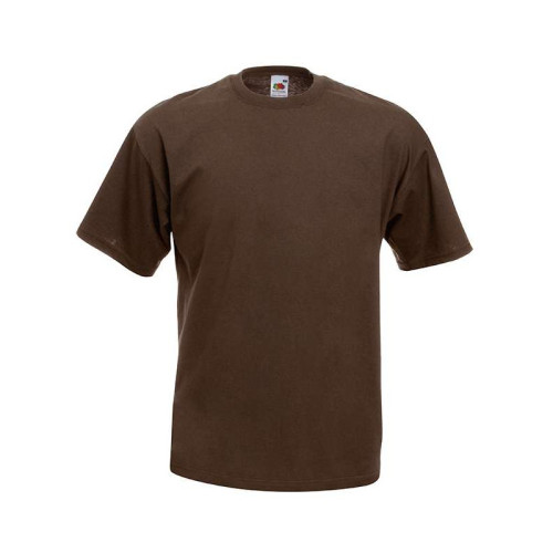 Футболка чоловіча Fruit of the Loom Valueweight Chokolate , коричнева розмір XL