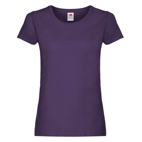 Футболка жіноча Fruit of the Loom Valueweight Ladies , purple фіолетова, розмір M