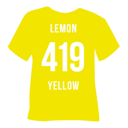 Термоплівка 419 LEMON YELLOW  Poli-Flex Premium, лимонно-жовта