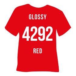 Термоплівка 4292 GLOSSY RED Poli-Flex Premium, червона глянцева Термоплівка 4292 GLOSSY RED Poli-Flex Premium, червона глянцева