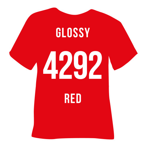 Термоплівка 4292 GLOSSY RED  Poli-Flex Premium, червона глянцева