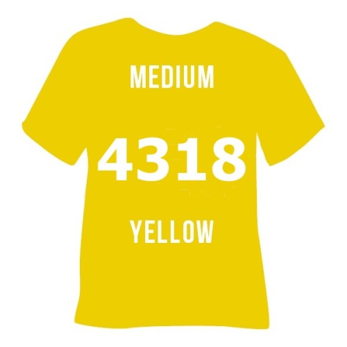 Термоплівка  4318 MEDIUM YELLOW Poli-Flex Perform, середньо-жовта
