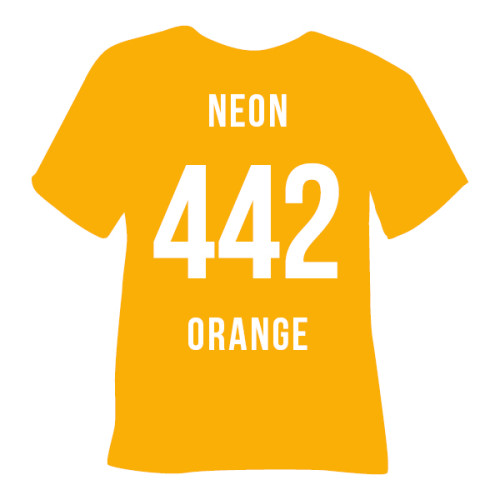 Термоплівка 442 NEON ORANGE Poli-Flex Premium, неонова помаранчева Термоплівка 442 NEON ORANGE Poli-Flex Premium, неонова помаранчева