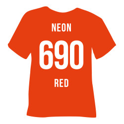 Термоплівка 690 NEON RED  Poli-Flex Premium, неонова червона