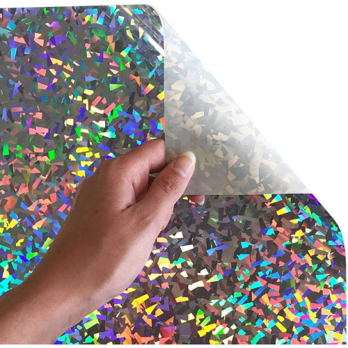 Термоплівка флекс голографічна Siser Holographic  – H0087 CRYSTAL SILVER ефект срібних кристалів 