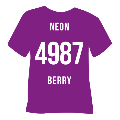 Термоплівка  4987 NEON BERRY PINK Poli-Flex Turbo, неонова ягідна